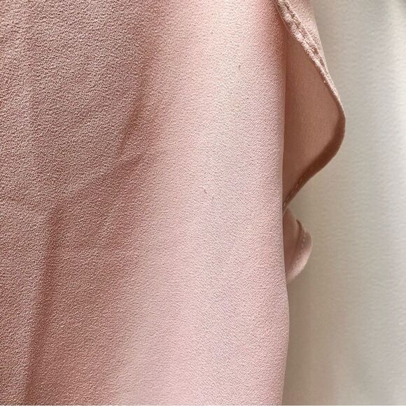 Philosophy dusty pink ruffle short sleeve blouse size M - Picture 4 of 6
